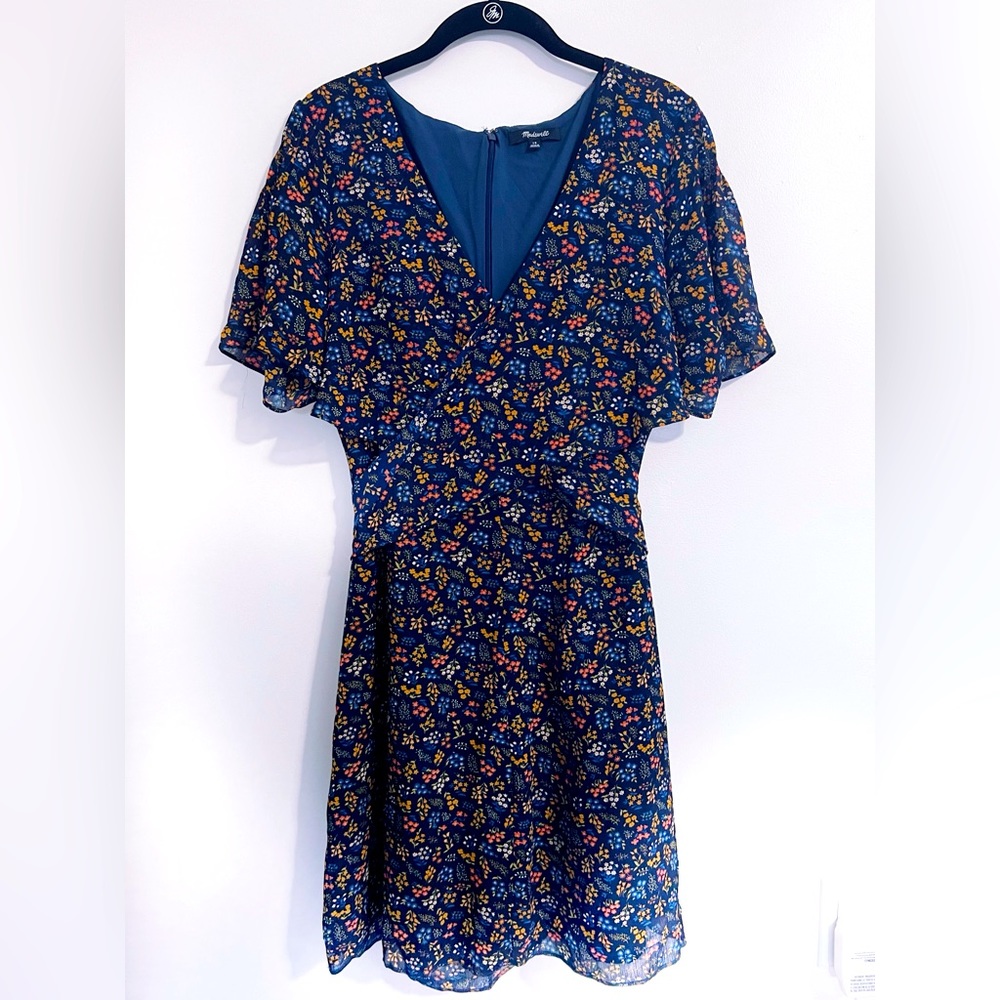 Madewell Cross-front Mini Dress women’s size 10